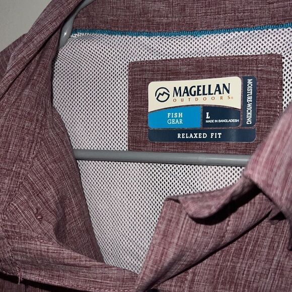 Magellan outdoors, fish gear, moisture wicking, button down shirt, size large - Picture 8 of 10